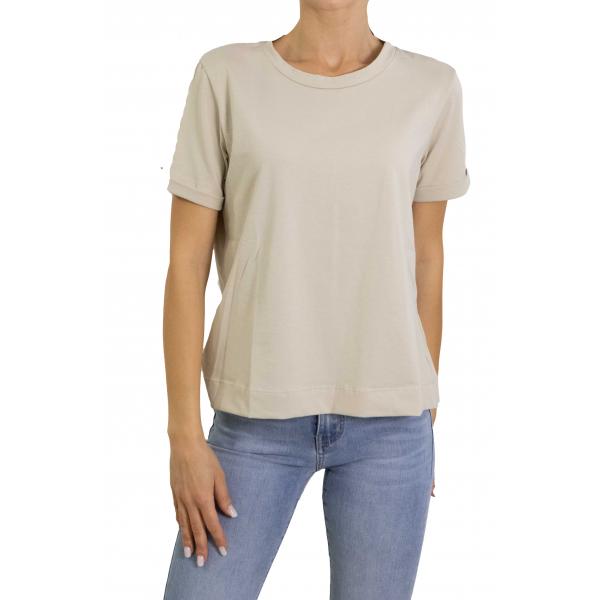 Maglia in cotone con scollo a scatoletta 